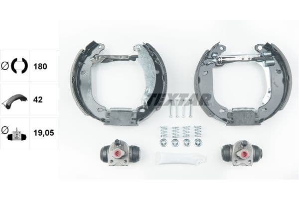 Set saboti frana TEXTAR Shoe Kit Pro 84053700