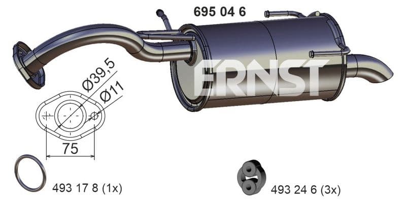 Toba esapament finala ERNST 695046