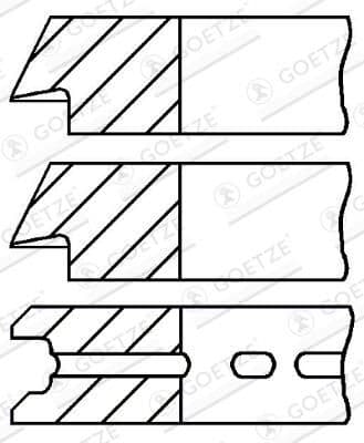 Set segmenti piston GOETZE ENGINE 08-742600-00