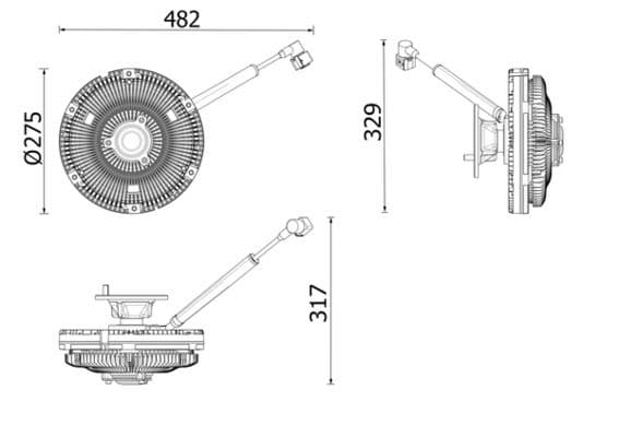 Cupla, ventilator radiator MAHLE BEHR *** PREMIUM LINE *** CFC 269 000P