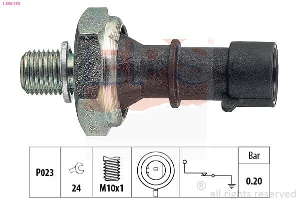 Senzor presiune ulei EPS Made in Italy - OE Equivalent 1.800.170