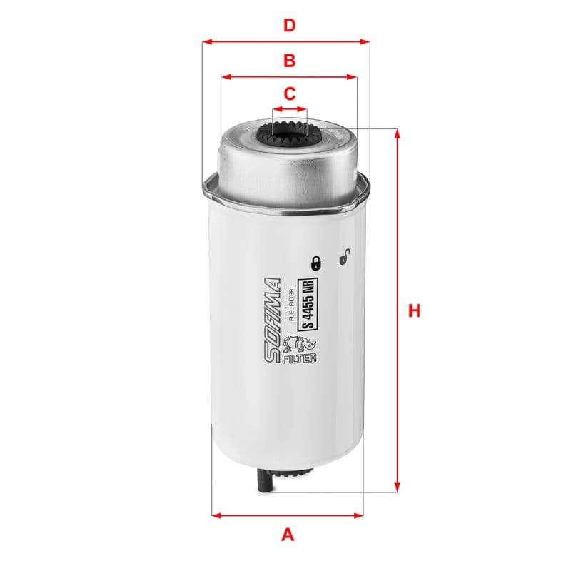filtru combustibil SOFIMA S 4455 NR