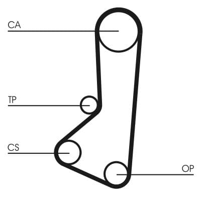 Curea de distributie CONTINENTAL CTAM CT511
