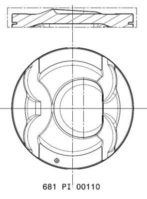 Piston MAHLE 681 PI 00110 002