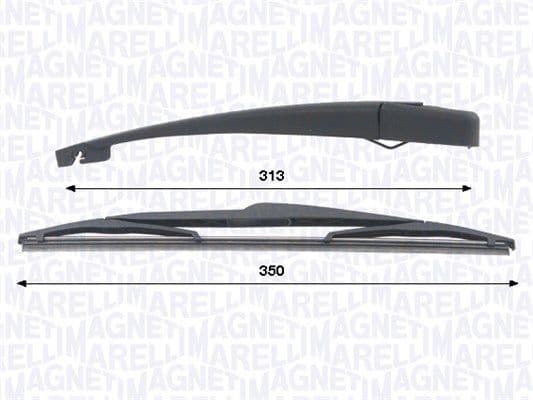 Set stergatoare, curatare parbriz MAGNETI MARELLI 000723180441