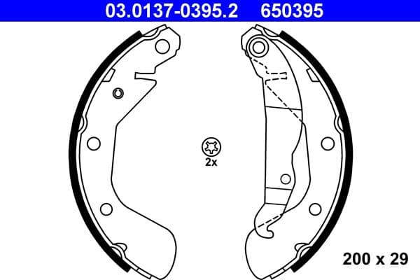 Set saboti frana ATE 03.0137-0395.2
