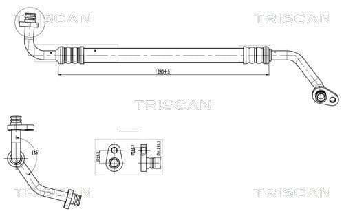 conducta presiune variabila,aer conditionat TRISCAN 9010 28004