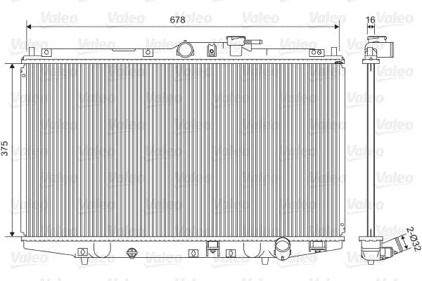 Radiator, racire motor VALEO 734716