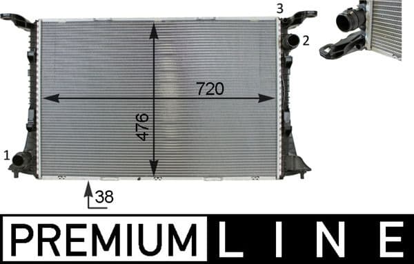 Radiator, racire motor MAHLE BEHR *** PREMIUM LINE *** CR 82 000P