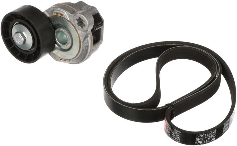 Set curea transmisie cu caneluri GATES Micro-V® UNIQUE FIT K015PK1123XS