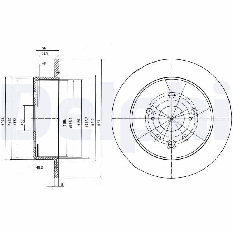 Disc frana DELPHI BG4178