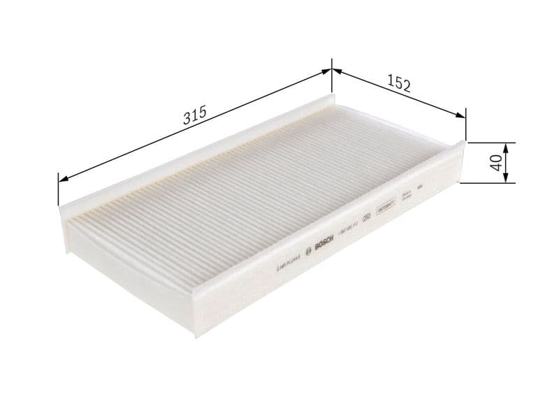 Filtru, aer habitaclu BOSCH 1 987 432 112