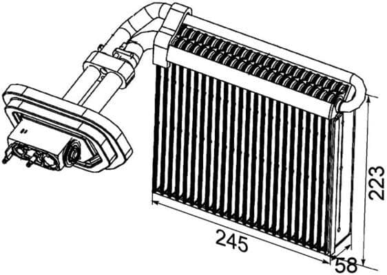 Evaporator, aer conditionat MAHLE BEHR *** PREMIUM LINE *** AE 99 000P