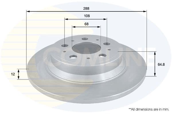 Disc frana COMLINE ADC1909