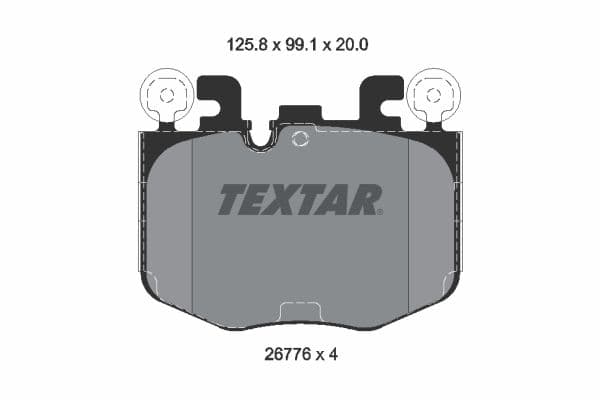 set placute frana,frana disc TEXTAR Q+ 2677601