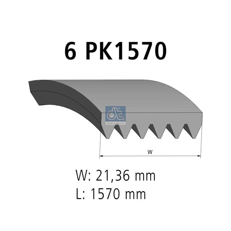 Curea transmisie cu caneluri DT Spare Parts 7.54805