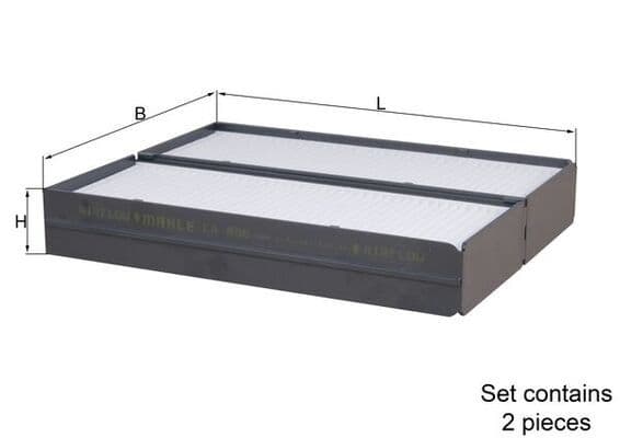 Filtru, aer habitaclu MAHLE LA 896/S
