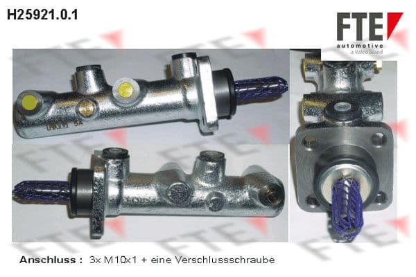 Pompa centrala, frana FTE 9220376