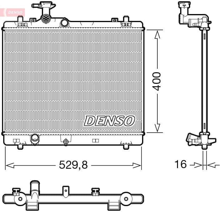Radiator, racire motor DENSO DRM47043