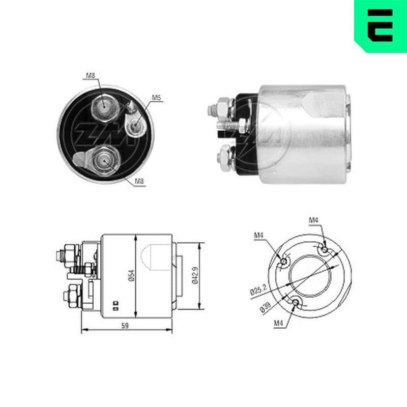 Solenoid, electromotor ERA ZM6492