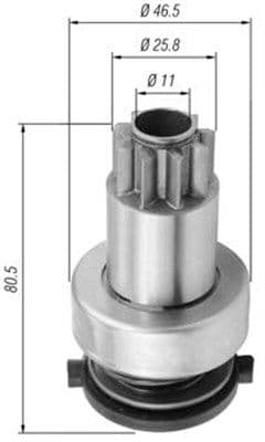 Pinion electromotor MAGNETI MARELLI 940113020434