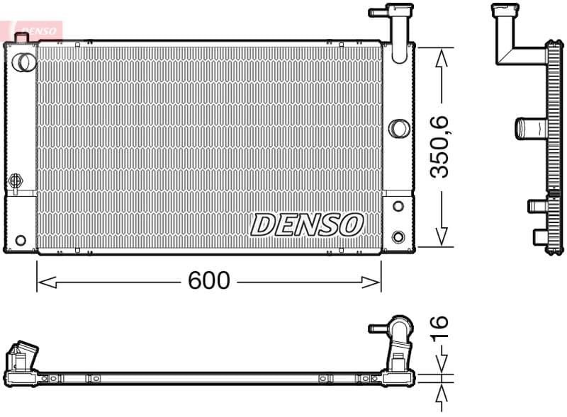 Radiator, racire motor DENSO DRM50133