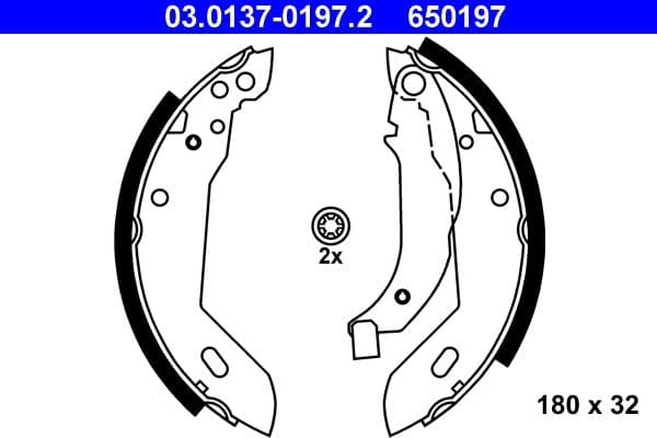 Set saboti frana ATE 03.0137-0197.2