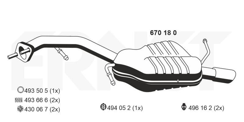 Toba esapament finala ERNST 670180