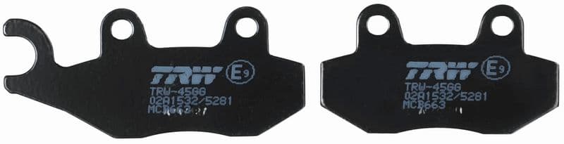 set placute frana,frana disc TRW Organic Allround MCB663