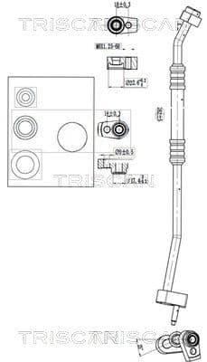 conducta presiune variabila,aer conditionat TRISCAN 9010 16017