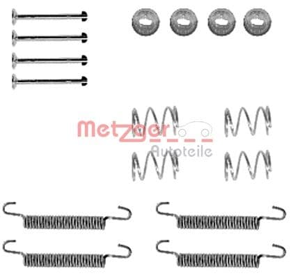 set accesorii, saboti frana parcare METZGER AUTOTEILE 105-0791