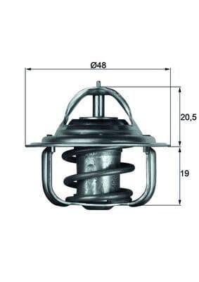 termostat,lichid racire MAHLE BEHR TX 5 83D
