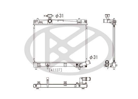Radiator, racire motor KOYORAD PL012628