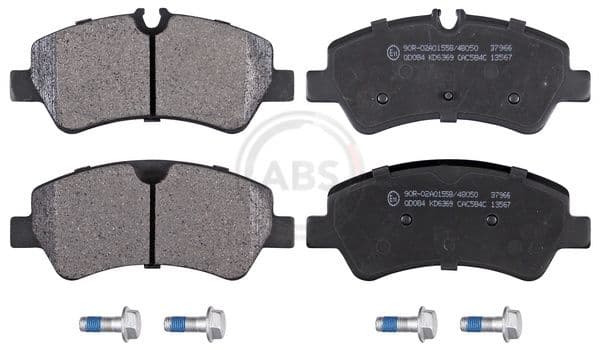 set placute frana,frana disc ABS 37966