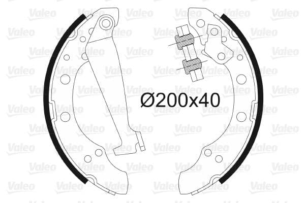 Set saboti frana VALEO 562080