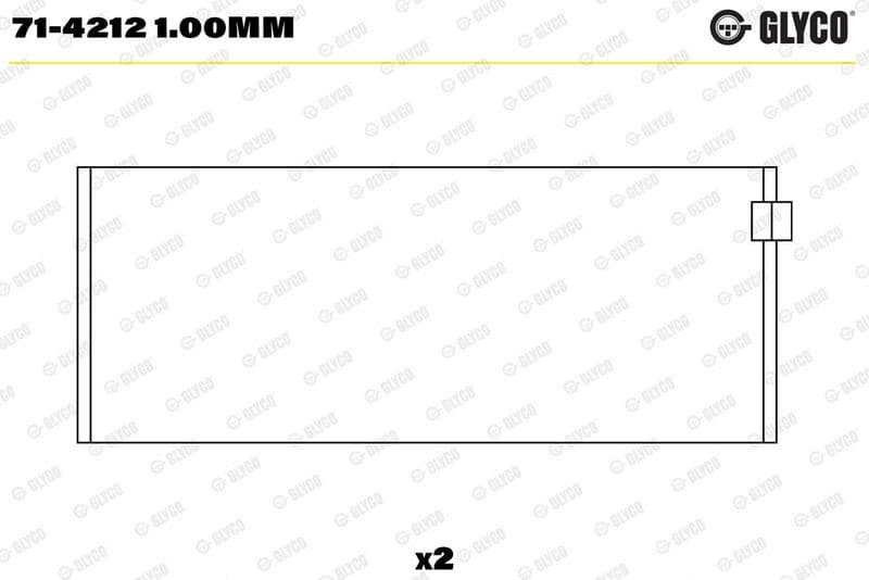 Cuzinet bielă GLYCO 71-4212 1.00mm