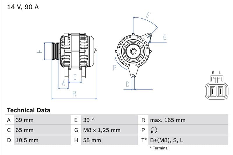 Generator / Alternator BOSCH 0 986 042 680