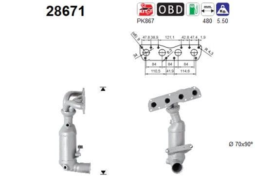 Catalizator AS-PL 28671
