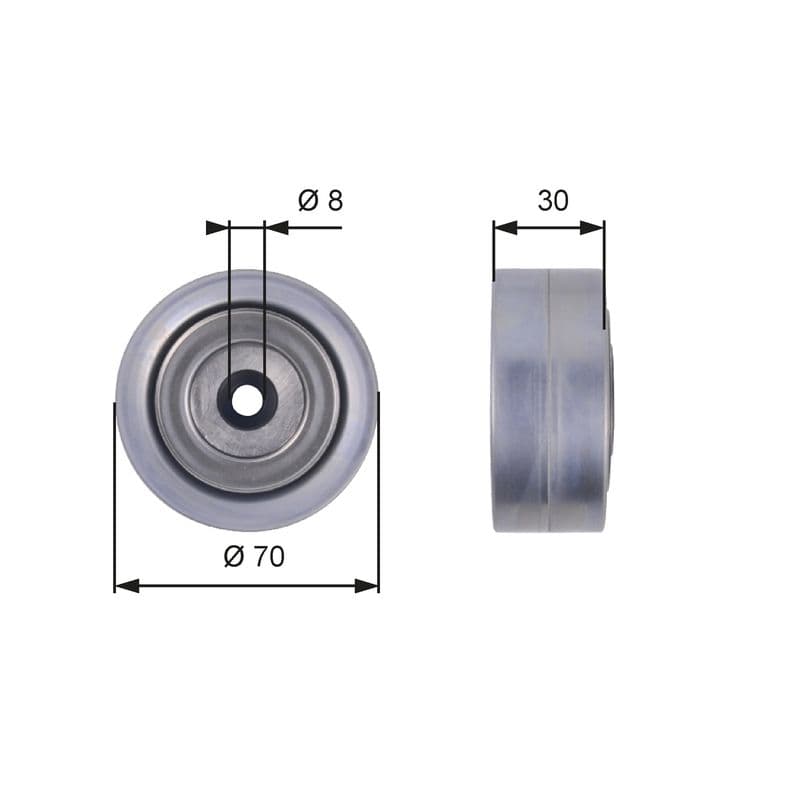 Rola ghidare/conducere, curea transmisie GATES DriveAlign™ T36386