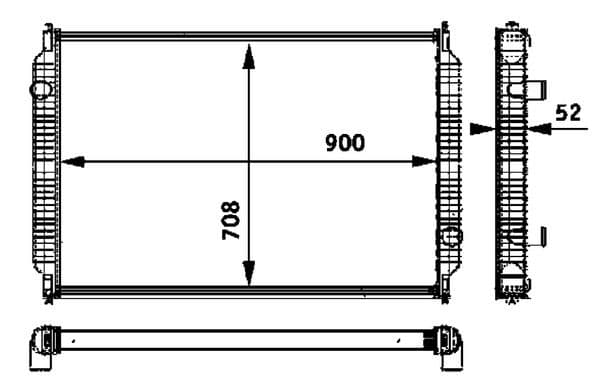 Radiator, racire motor MAHLE BEHR *** PREMIUM LINE *** CR 720 000P
