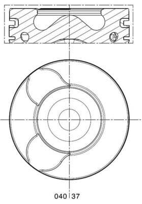 Piston MAHLE 040 37 00