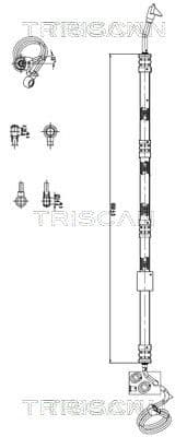Furtun hidraulic, sistem de directie TRISCAN 8516 29038