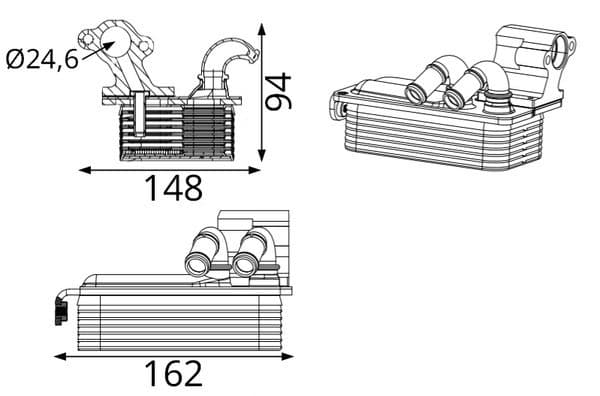 Radiator racire ulei, cutie de viteze automata MAHLE CLC 424 000S