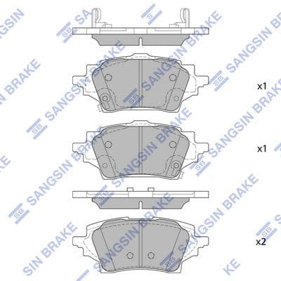 set placute frana,frana disc Hi-Q SP4339