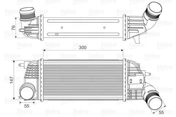 Intercooler, compresor VALEO 818620
