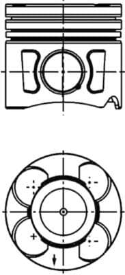 Piston KOLBENSCHMIDT 41288610