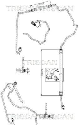 Furtun hidraulic, sistem de directie TRISCAN 8516 25006