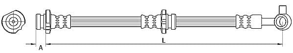 Furtun frana METZGER AUTOTEILE 4110847