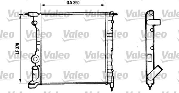 Radiator, racire motor VALEO 816656