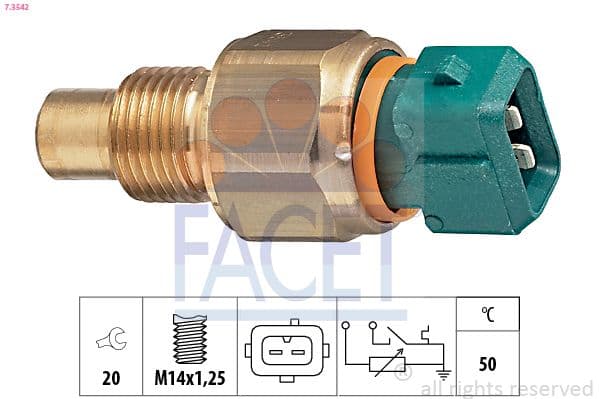 senzor,temperatura lichid de racire FACET 7.3542